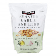 Kirkland Signature Roasted Garlic and Herb Seasoned Almonds 998g 